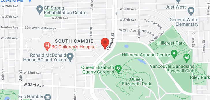 map of 603 4539 CAMBIE STREET